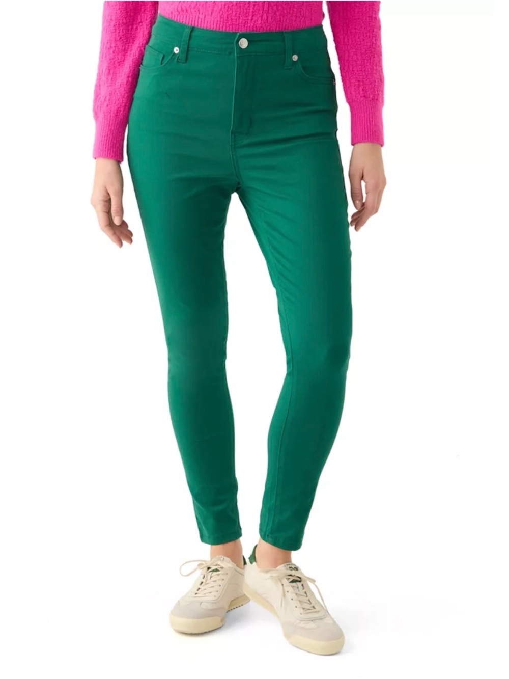 NWT Crown & Ivy Hunter Green High Rise Skinny Jeans | Size 6